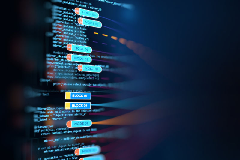 代碼編織未來(lái) 軟件開(kāi)發(fā)者的抽象藝術(shù)與技術(shù)背景素材的視覺(jué)呈現(xiàn)